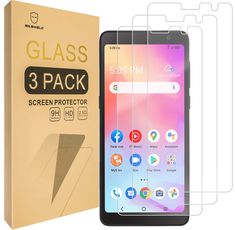 Mr.Shield [3-Pack] Designed For TCL A30 / TCL A3 [Tempered Glass] [Japan Glass with 9H Hardness] Screen Protector with Lifetime Replacement