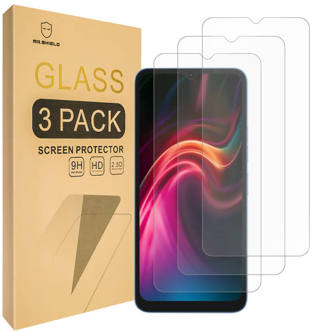 Mr.Shield [3-Pack] Screen Protector For UMIDIGI G1 MAX [Tempered Glass] [Japan Glass with 9H Hardness] Screen Protector with Lifetime Replacement