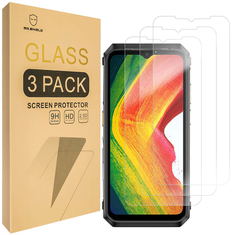 Mr.Shield [3-Pack] Screen Protector For Ulefone Power Armor 18 5G / Power Armor 18T 5G [Tempered Glass] [Japan Glass with 9H Hardness] Screen Protector with Lifetime Replacement