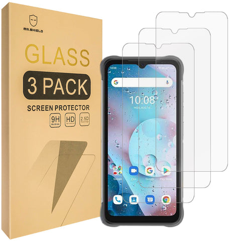 Mr.Shield [3-Pack] Screen Protector For Umidigi BISON X10S / BISON X10G [Tempered Glass] [Japan Glass with 9H Hardness] Screen Protector with Lifetime Replacement