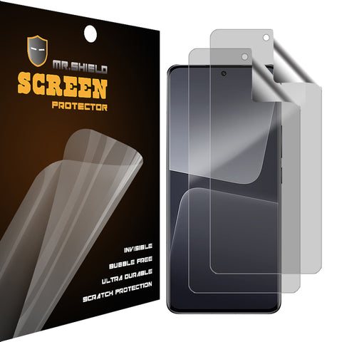 Mr.Shield Privacy [2-Pack] Screen Protector For Xiaomi 13 Pro [Strong Adhesive Flexible Film] (TPU Material) [Anti Spy] Screen Protector with Lifetime Replacement