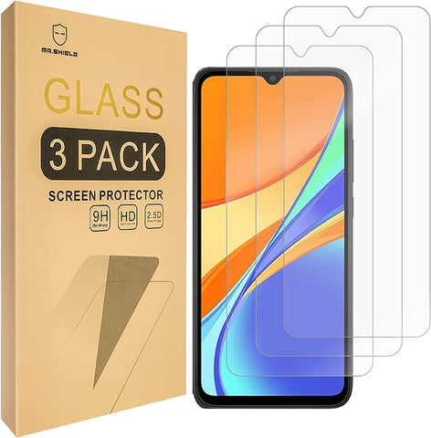 Mr.Shield [3-Pack] Screen Protector For Xiaomi Redmi 9A / Redmi 9C [Tempered Glass] [Japan Glass with 9H Hardness] with Lifetime Replacement