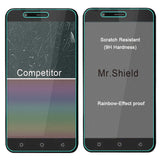 Mr.Shield [3er-Pack] entworfen für AT&amp;T AXIA [Upgrade der Version mit maximaler Bildschirmabdeckung] [gehärtetes Glas] Displayschutzfolie [japanisches Glas mit 9H-Härte] mit lebenslangem Ersatz