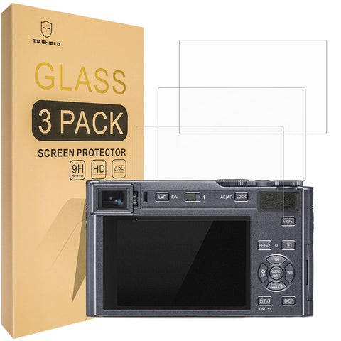 Mr.Shield Screen Protector compatible with Leica D-LUX Type 109 / C-LUX / V-LUX 5 [Tempered Glass] [3-PACK] [Japan Glass with 9H Hardness]