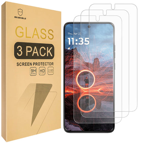 Mr.Shield Screen Protector compatible with MOTO Motorola ThinkPhone 25 [Tempered Glass] [3-Pack] [Japan Glass with 9H Hardness]