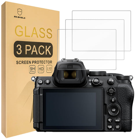 Mr.Shield Screen Protector compatible with Nikon Z5 II / Nikon Z5II [Tempered Glass] [3-PACK] [Japan Glass with 9H Hardness]
