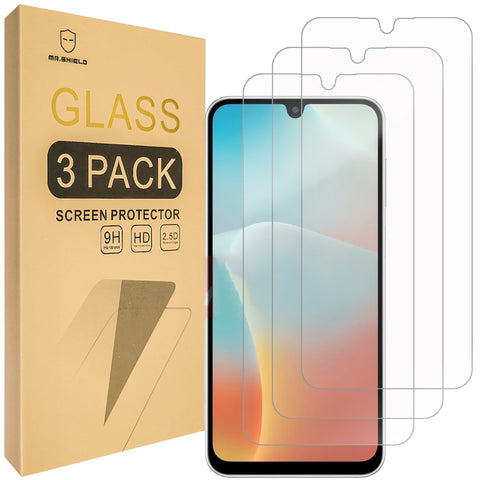 Mr.Shield Screen Protector compatible with Samsung Galaxy M16 5G / Galaxy F16 5G [Tempered Glass] [3-PACK] [Japan Glass with 9H Hardness]