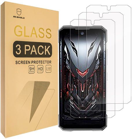 Mr.Shield Screen Protector compatible with DOOGEE S200X / S200 [Tempered Glass] [3-PACK] [Japan Glass with 9H Hardness]