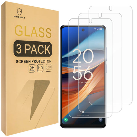 Mr.Shield Screen Protector compatible with TCL 50 XE 5G [Tempered Glass] [3-PACK] [Japan Glass with 9H Hardness]