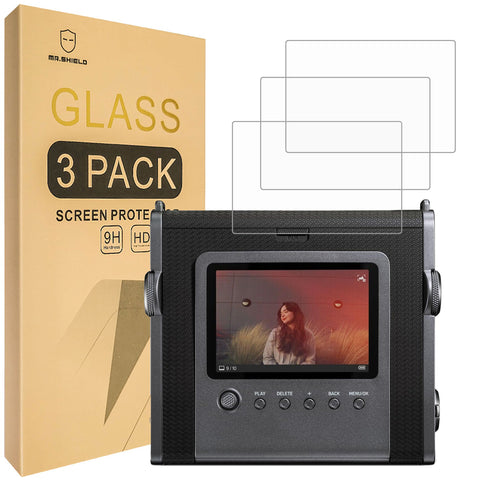 Mr.Shield Screen Protector compatible with Fujifilm Instax Wide Evo [Tempered Glass] [3-PACK] [Japan Glass with 9H Hardness]