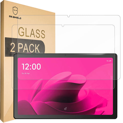 Mr.Shield Screen Protector Compatible with Telekom T Tablet [Tempered Glass] [2-PACK] [Japan Glass with 9H Hardness]