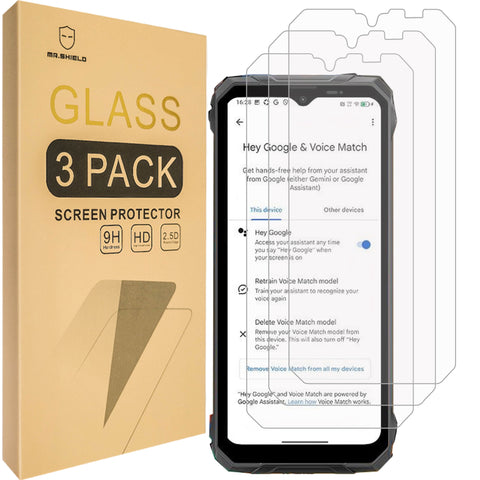 Mr.Shield Screen Protector compatible with Blackview Fort 1 [Tempered Glass] [3-PACK] [Japan Glass with 9H Hardness]