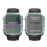 Mr.Shield Screen Protector compatible with Blackview W60 2.01", IOWODO W60 Military Smart Watch [Tempered Glass] [3-PACK] [Japan Glass with 9H Hardness]