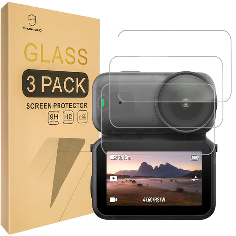 Mr.Shield Screen Protector compatible with DJI Osmo Nano [Tempered Glass] [3-PACK] [Japan Glass with 9H Hardness]