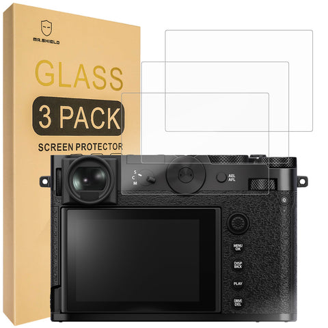 Mr.Shield Screen Protector compatible with Fujifilm GFX100RF [Tempered Glass] [3-PACK] [Japan Glass with 9H Hardness]