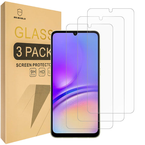 Mr.Shield Screen Protector compatible with Samsung Galaxy A06 [Tempered Glass] [3-Pack] [Japan Glass with 9H Hardness]…