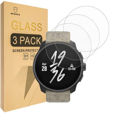 Mr.Shield Screen Protector compatible with Suunto Race S [Tempered Glass] [3-PACK] [Japan Glass with 9H Hardness]