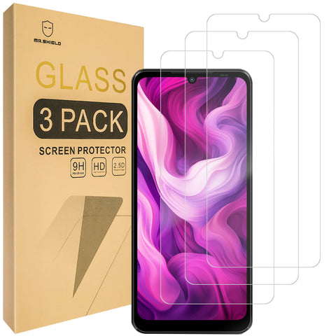 Mr.Shield Screen Protector compatible with Schok Volt SV67Q [Tempered Glass] [3-PACK] [Japan Glass with 9H Hardness]