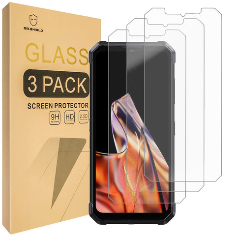 Mr.Shield Screen Protector compatible with FOSSIBOT F106 PRO [Tempered Glass] [3-PACK] [Japan Glass with 9H Hardness]