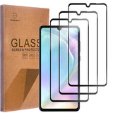 Mr.Shield entworfen für Huawei (P30 Lite) [Japanisches gehärtetes Glas] [9H-Härte] [Vollbild-Klebeabdeckung] [3ER-PACK] Displayschutzfolie mit lebenslangem Ersatz
