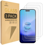 Mr.Shield [3-Pack] Screen Protector For iPhone 15 Plus [6.7 Inch] [Tempered Glass] [Japan Glass with 9H Hardness] Screen Protector with Lifetime Replacement