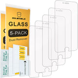 Mr.Shield [5er-Pack] Displayschutzfolie aus gehärtetem Glas für iPhone 6/iPhone 6S mit lebenslangem Ersatz