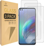 Mr.Shield [3-Pack] Designed For Motorola (MOTO G100) [Upgrade Maximum Cover Screen Version] [Tempered Glass] [Japan Glass with 9H Hardness] Screen Protector with Lifetime Replacement