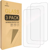 Mr.Shield Displayschutzfolie kompatibel für iPhone 14 &amp; iPhone 13 &amp; iPhone 13 Pro [Vollständige Abdeckung] Displayschutzfolie aus gehärtetem Glas [9H-Härte] [3er-Pack]