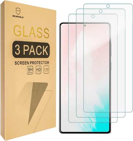 Mr.Shield [3-Pack] Designed For Samsung Galaxy Note 20 [Fingerprint Unlock Compatible] [Tempered Glass] [Japan Glass with 9H Hardness] Screen Protector with Lifetime Replacement