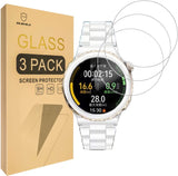 Mr.Shield [3er-Pack] entworfen für Huawei Watch GT 3 Pro [nur 43 mm] [gehärtetes Glas] Displayschutzfolie [0,3 mm ultradünn, 9H-Härte, 2,5D runde Kante] mit lebenslangem Ersatz