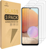 Mr.Shield [3er-Pack] Entwickelt für Samsung Galaxy A32 4G [NUR 4G-Version] [Gehärtetes Glas] [Japanisches Glas mit 9H-Härte] Displayschutzfolie mit lebenslangem Ersatz