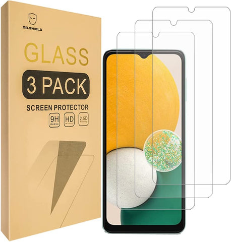 Mr.Shield [3-Pack] Designed For Samsung Galaxy A14 5G / Galaxy A14 4G [Tempered Glass] [Japan Glass with 9H Hardness] Screen Protector with Lifetime Replacement