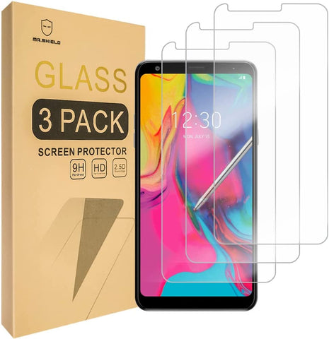 Mr.Shield [3-PACK] Designed For LG Stylo 5 / Stylo 5v / Stylo 5+ / Stylo 5x / Stylo 5 Plus [Tempered Glass] Screen Protector with Lifetime Replacement