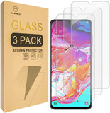Mr.Shield [3er-Pack] Displayschutzfolie aus gehärtetem Glas für Samsung Galaxy A70 mit lebenslangem Ersatz