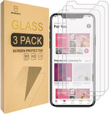 Mr.Shield [3ER-PACK] Entwickelt für iPhone 11 [6,1 Zoll] und iPhone XR [6,1 Zoll] [Gehärtetes Glas] Displayschutzfolie [Japanisches Glas mit 9H-Härte] mit lebenslangem Ersatz