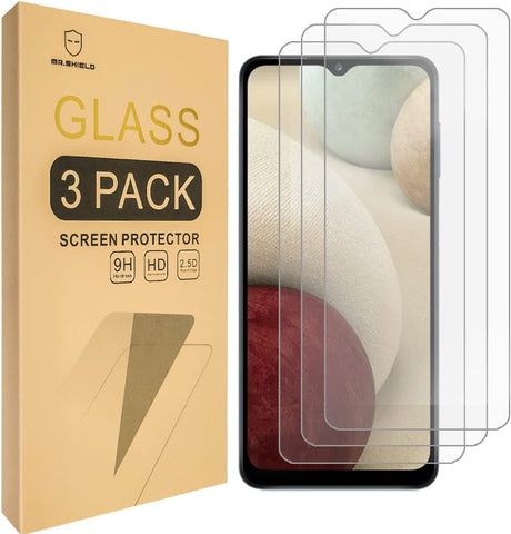Mr.Shield [3er-Pack] Entwickelt für Samsung Galaxy A13 4G [Gehärtetes Glas] [Japanisches Glas mit 9H-Härte] Displayschutzfolie mit lebenslangem Ersatz