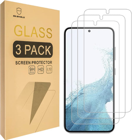 Mr.Shield [3-Pack] Designed For Samsung Galaxy S23+ 5G / Galaxy S23 Plus 5G [Tempered Glass] [Japan Glass with 9H Hardness] Screen Protector with Lifetime Replacement