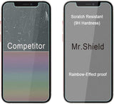 Mr.Shield [3-Pack] Designed For iPhone 12 Pro Max [Easy Face Recognition Unlock Version] [Tempered Glass] [Japan Glass with 9H Hardness] Screen Protector with Lifetime Replacement