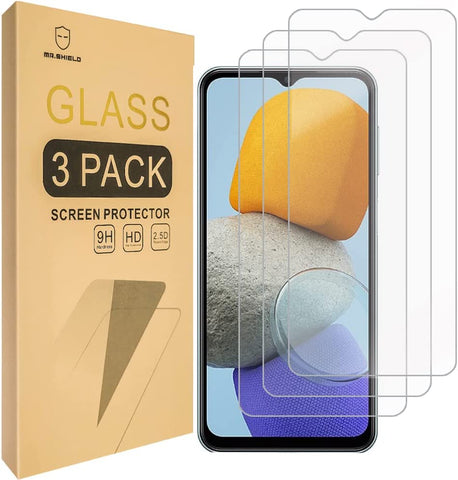 Mr.Shield [3-Pack] Designed For Samsung Galaxy A23 4G/5G and Galaxy A23 5G UW [Tempered Glass] [Japan Glass with 9H Hardness] Screen Protector with Lifetime Replacement