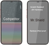 Mr.Shield Screen Protector Compatible with iPhone 12 / iPhone 12 Pro [Cover Full Screen Version] [3 PACK] Tempered Glass Screen Protector