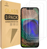 Mr.Shield Displayschutzfolie kompatibel für iPhone 14 &amp; iPhone 13 &amp; iPhone 13 Pro [Vollständige Abdeckung] Displayschutzfolie aus gehärtetem Glas [9H-Härte] [3er-Pack]