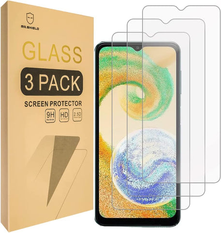 Mr.Shield [3-Pack] Designed For Samsung Galaxy A04s [Tempered Glass] [Japan Glass with 9H Hardness] Screen Protector with Lifetime Replacement