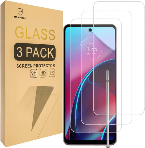 Mr.Shield [3-Pack] Designed For Motorola Moto G Stylus (2022) / Moto G Stylus 5G (2022) [Not Fit for 2021/2020 Version] [Tempered Glass] [Japan Glass with 9H Hardness] Screen Protector