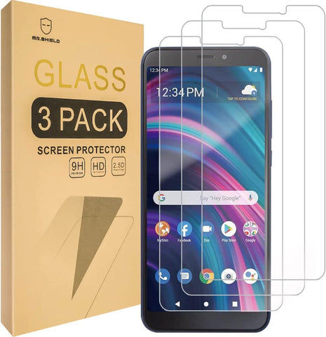 Mr.Shield [3-Pack] Designed For BLU View 3 (B140DL) [Tempered Glass] [Japan Glass with 9H Hardness] Screen Protector with Lifetime Replacement