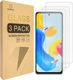 Mr.Shield [3er-Pack] Entwickelt für Xiaomi (Redmi Note 11S 5G) 6,6 Zoll [NICHT geeignet für 4G-Version] [Gehärtetes Glas] [Japanisches Glas mit 9H-Härte] Displayschutzfolie mit lebenslangem Ersatz