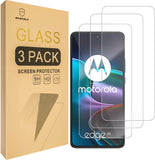 Mr.Shield [3er-Pack] Displayschutzfolie für Motorola Edge 30 / Moto Edge 30 [gehärtetes Glas] [Japanisches Glas mit 9H-Härte] mit lebenslangem Ersatz