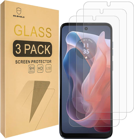 Mr.Shield Screen Protector compatible with Motorola Moto G Play (2024) [Tempered Glass] [3-PACK] [Japan Glass with 9H Hardness]