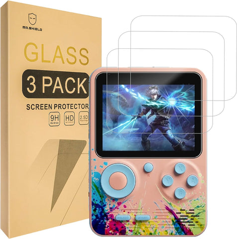 Mr.Shield Screen Protector Compatible with G5 Retro Handheld Game Console [Tempered Glass] [3-PACK] [Japan Glass with 9H Hardness]