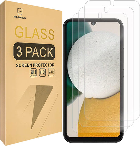 Mr.Shield [3-Pack] Designed For Samsung Galaxy A54 5G [Fingerprint Unlock Compatible] [Tempered Glass] [Japan Glass with 9H Hardness] Screen Protector with Lifetime Replacement