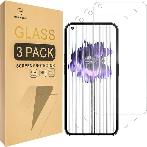 Mr.Shield [3-Pack] Designed For Nothing phone (1) [Tempered Glass] [Japan Glass with 9H Hardness] Screen Protector